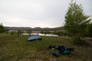 Camp along the Big Sandy