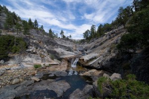 Up through Rancheria Creek