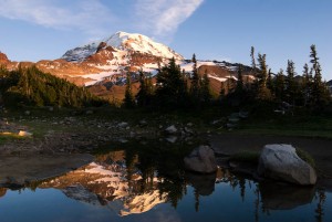 Evening view of the mountain